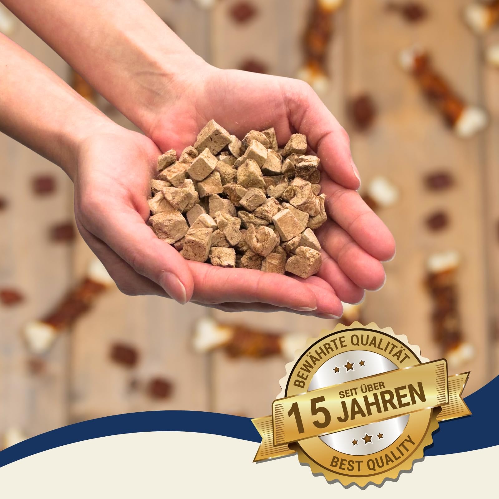 Lyra Pet® 5 kg (25x200 g) Entenbrustwürfel gefriergetrocknet Hund & Katze | Snack aus Ente für Hunde & Katzen - Getreidefreies & fettarmes Leckerli - Auch für Kitten, Welpen & Senioren - Proteinreich