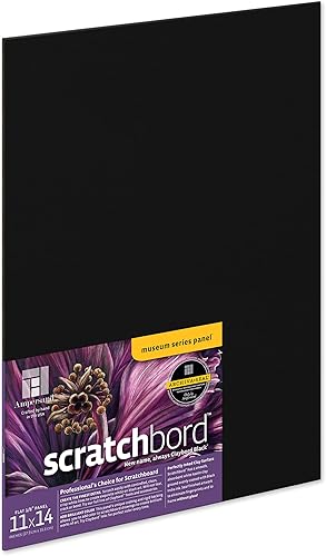 Miniatura 13 de Ampersand Art Supply Panel de Arte para Grabado: Serie Museo, Perfil Plano de 1/8 Pulgada, 5" x 5" - Paquete de 3