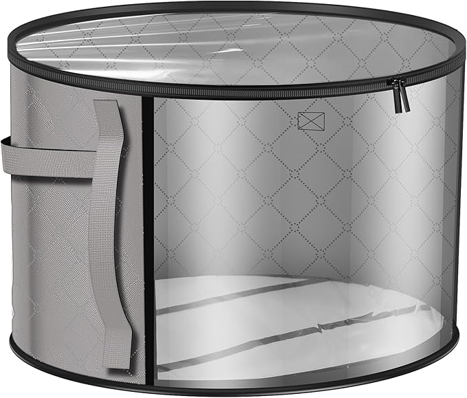 Hat Box with Clear Window Round Hat Storage Box Large