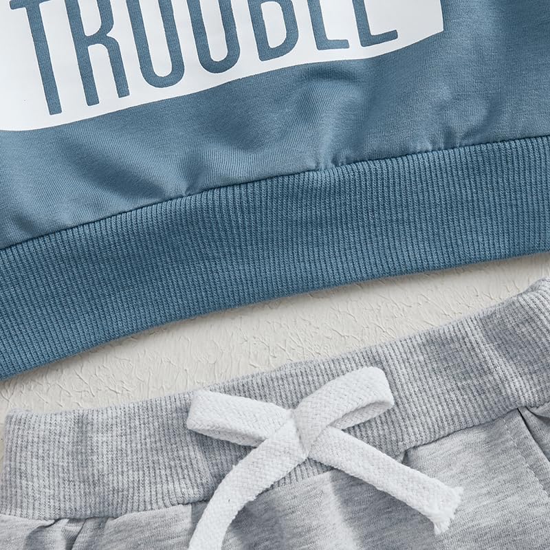 Baby Boy Fall Clothes Set Long Sleeve Letter Print Sweatshirt Pants Toddler Infant Outfits 6 12 18 24 Months 2T - Image 6