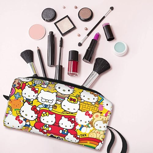 Miniatura 6 de PEVNMXA Bolsa de cosméticos de maquillaje de anime para mujeres adolescentes y niñas Bonita bolsa de cosméticos