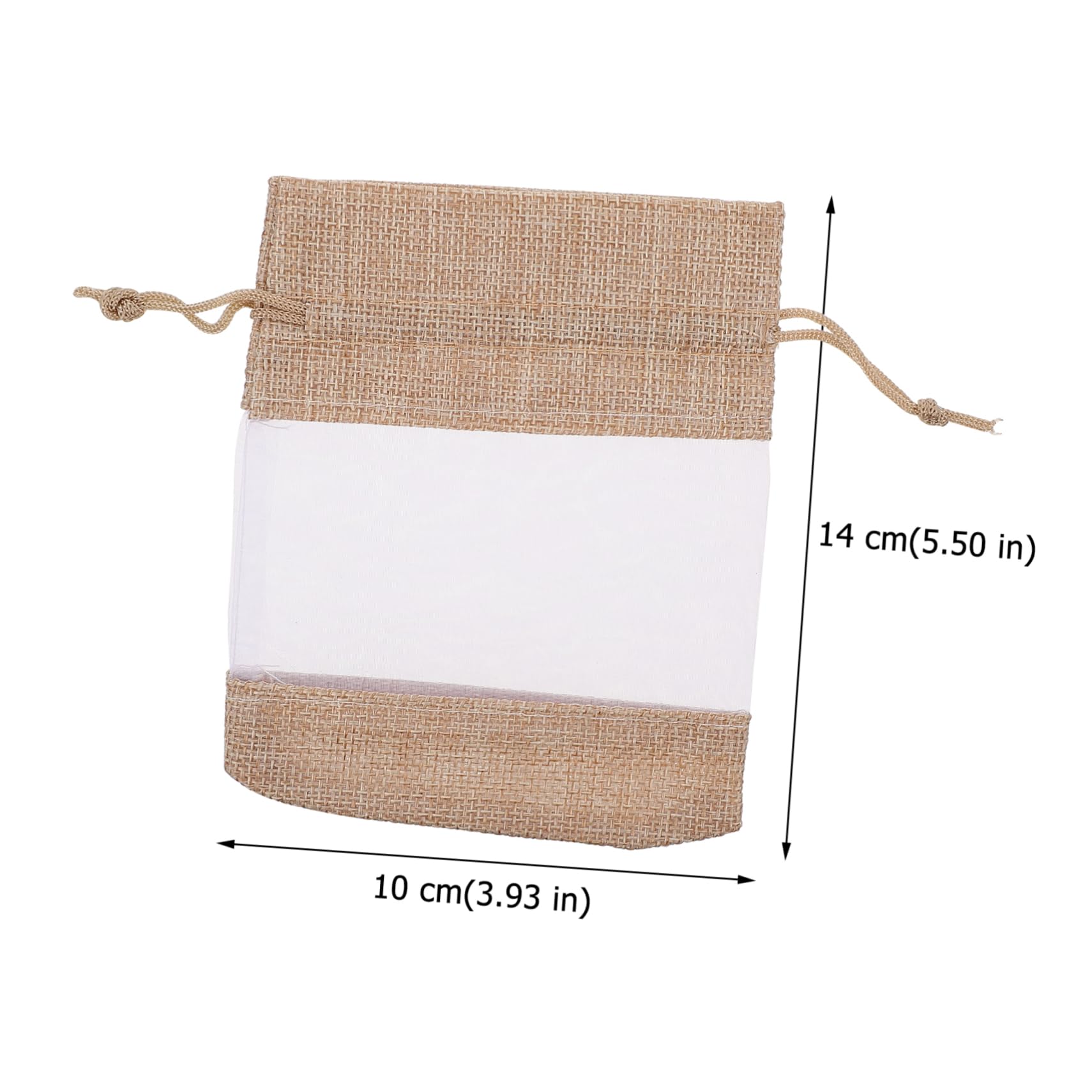 VALICLUD 3 Set Tasca Con Coulisse in Iuta Mussola Juta Buste Per Bustine Sacchi Natale Piccolo Sacchetto Con Coulisse Sacchetto Di Lino Caramelle Biancheria 10 Pezzi * 3