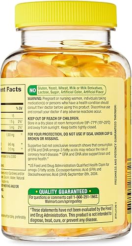 Miniatura 5 de Omega 3 1000mg Aceite de Pescado 60 cápsulas blandas (Paquete de 1)