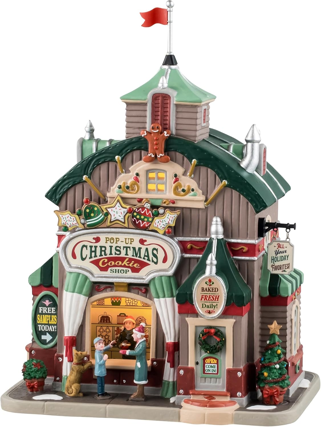 Lemax Pop-Up Christmas Cookie Shop, Lighted Buildings, #45248