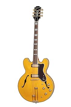 ephiphone shelaton natural セミアコ Amazon.com: Epiphone Sheraton Semi Hollow Body, Natural and