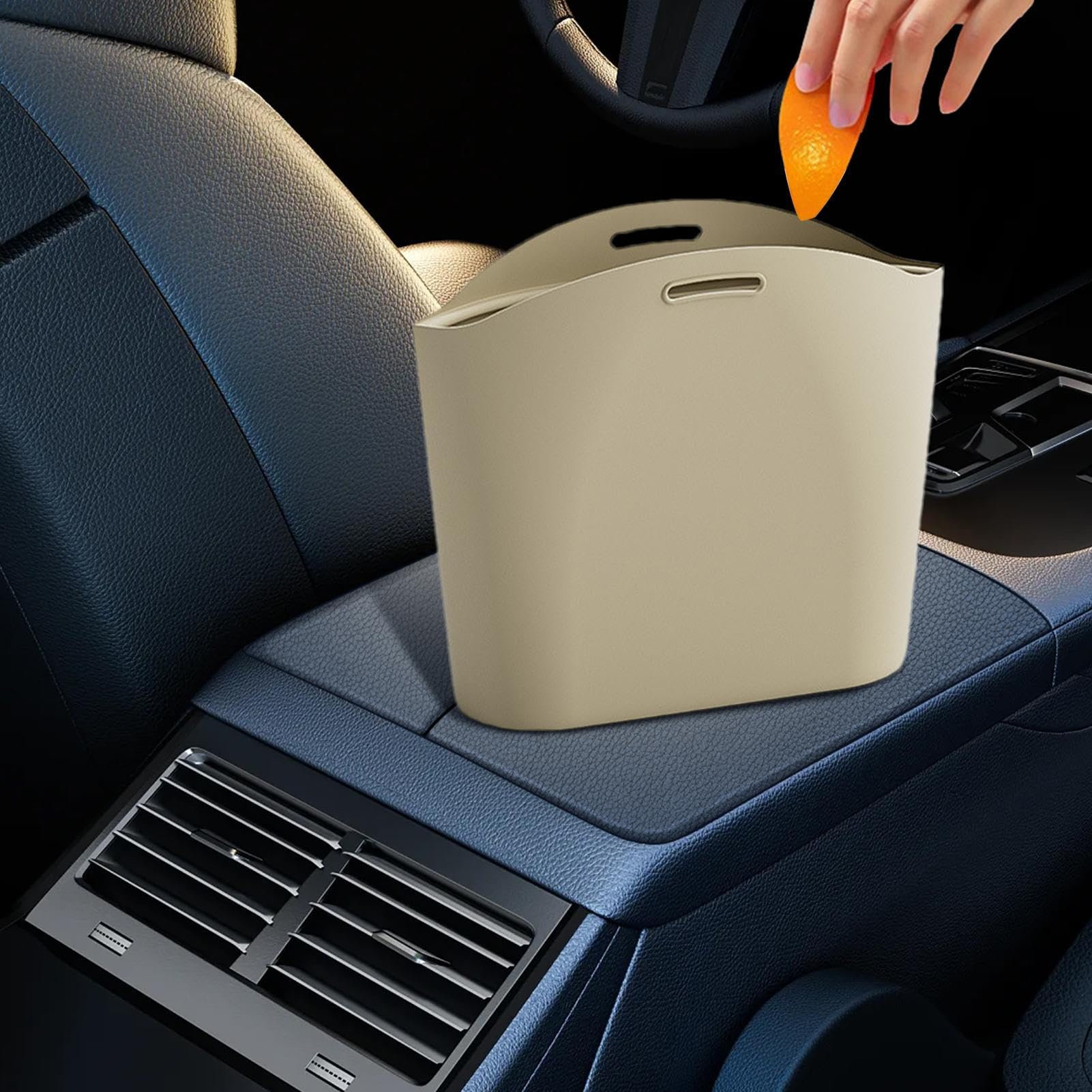 Borsa della spazzatura per auto, organizer in silicone per auto, pattumiera per auto, organizer per rifiuti, tasca multiuso per ombrello, bottiglia d'acqua, snack