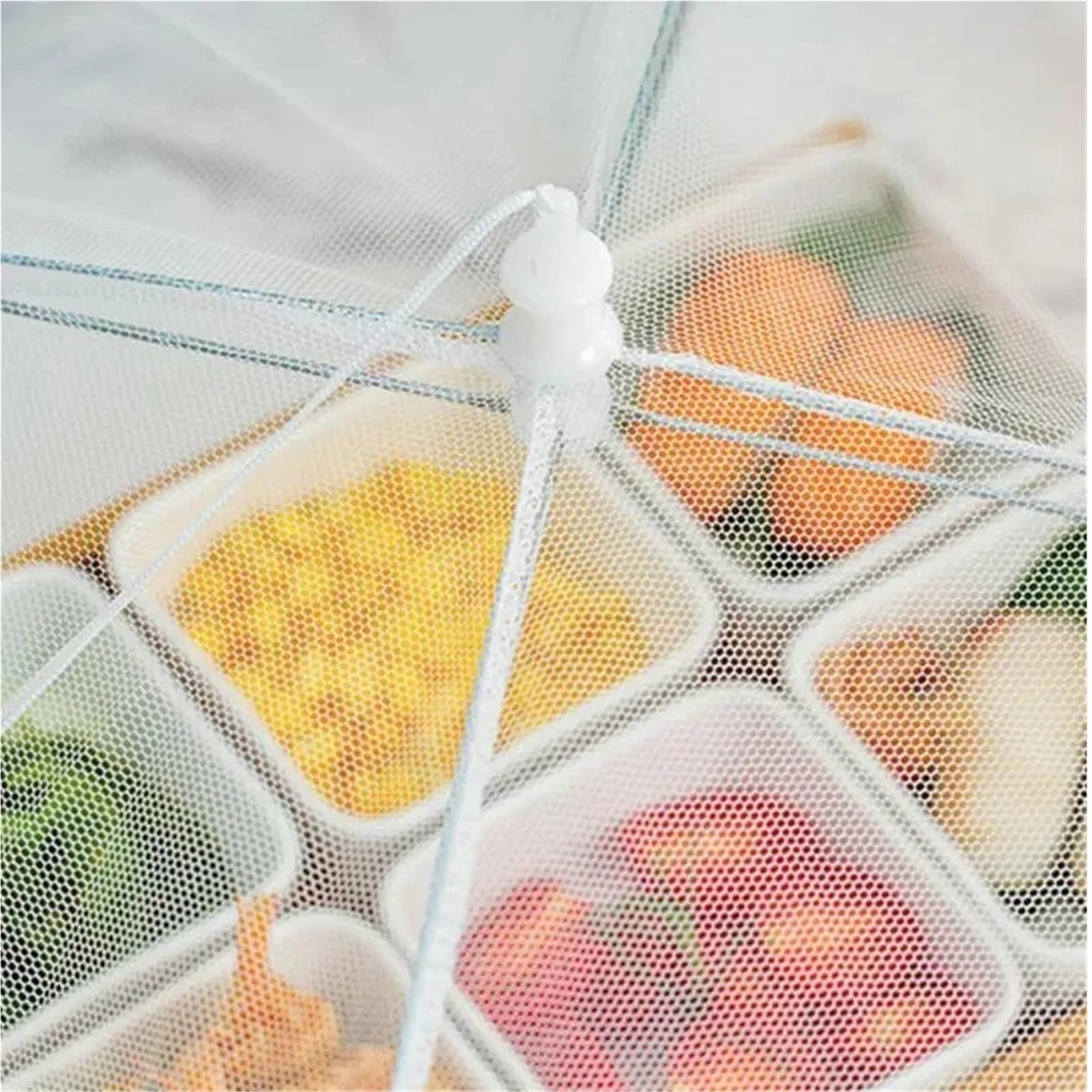 Netzabdeckung für Lebensmittel, Mesh-Pop-Up-Abdeckung, faltbar, atmungsaktiv, for Outdoor-Grill, Picknick, Küche, mehrere Größen(48x48cm 3pcs)