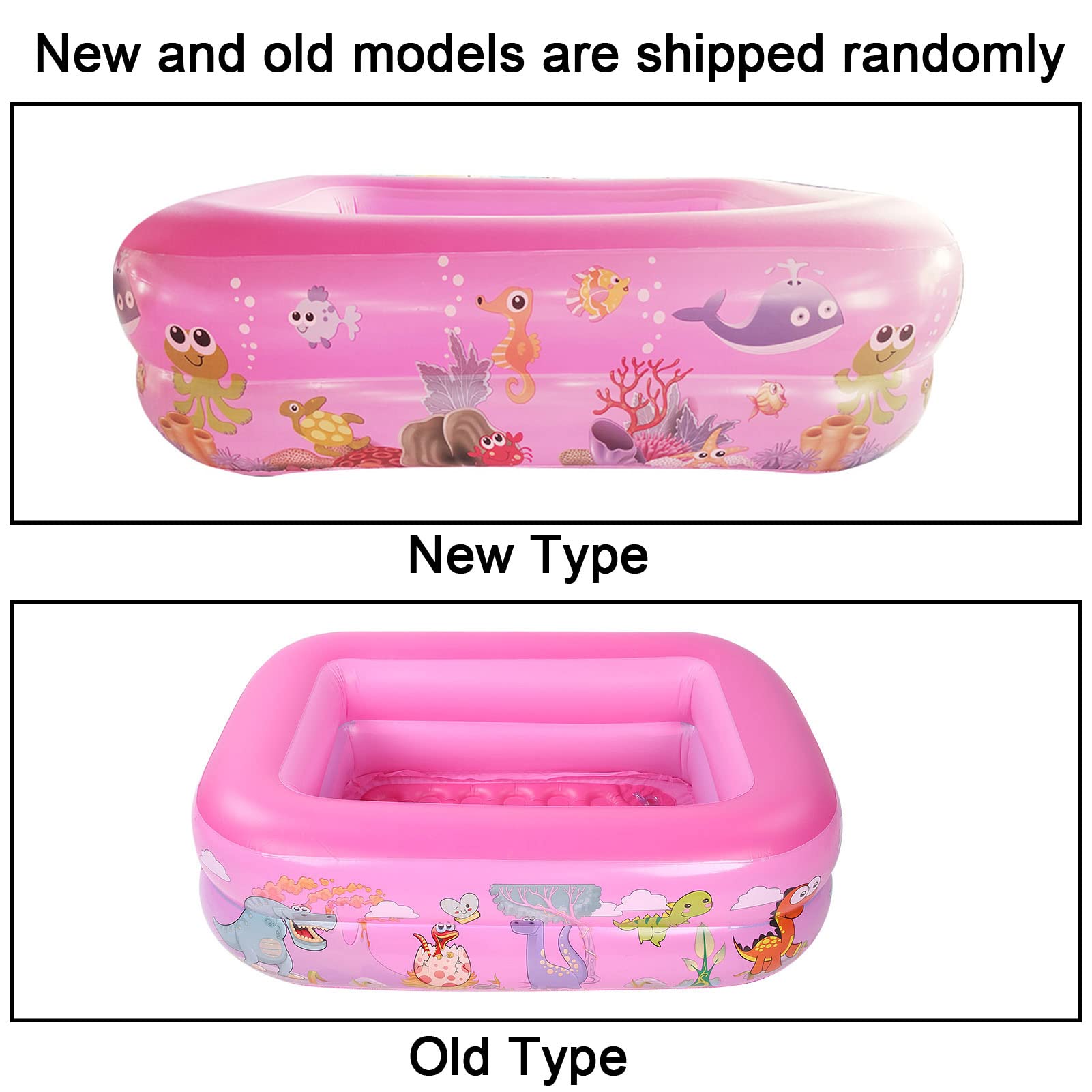 Piscina gonfiabile per bambini extra grandiosi di Holigie, materiale in PVC è resistente e adatto per le piscine per il tempo libero per adulti per incontri familiari e