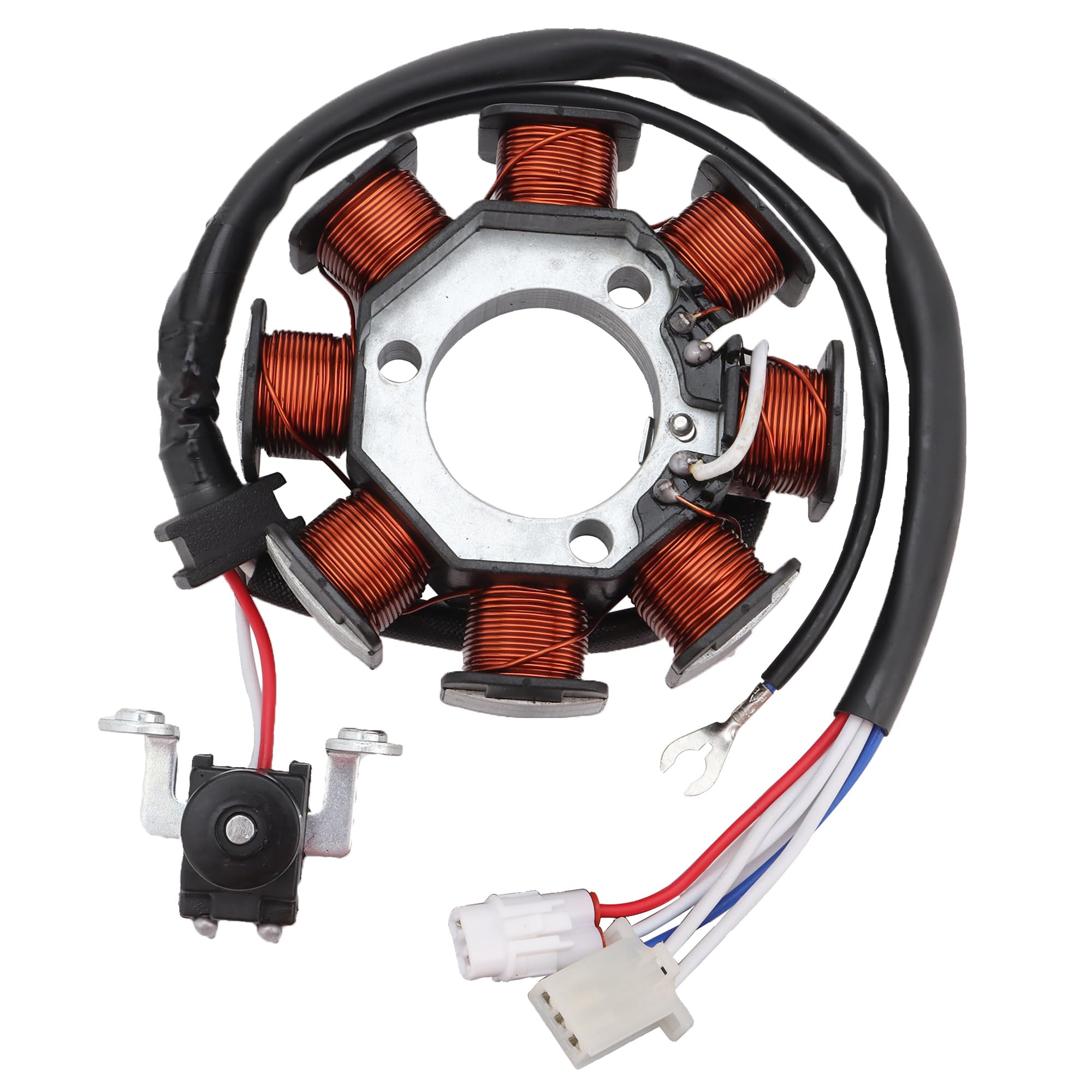 WOOSTAR 8 Bobinas 8 Cable Estator Magneto Reemplazo para YBR125 XT125 Motocicleta
