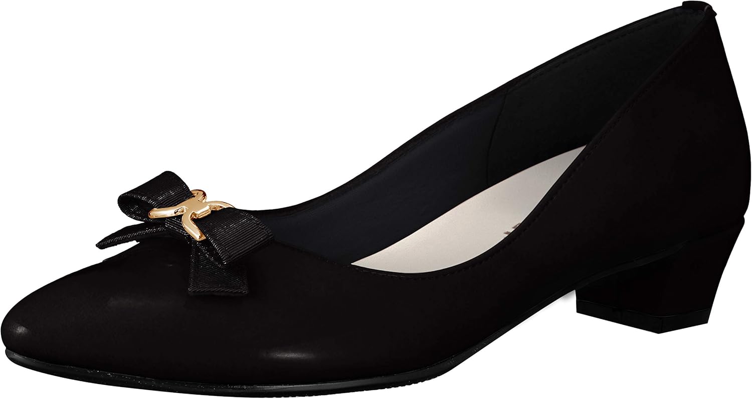 【ジェリービーンズ】リボンレインパンプス レディース 黒
