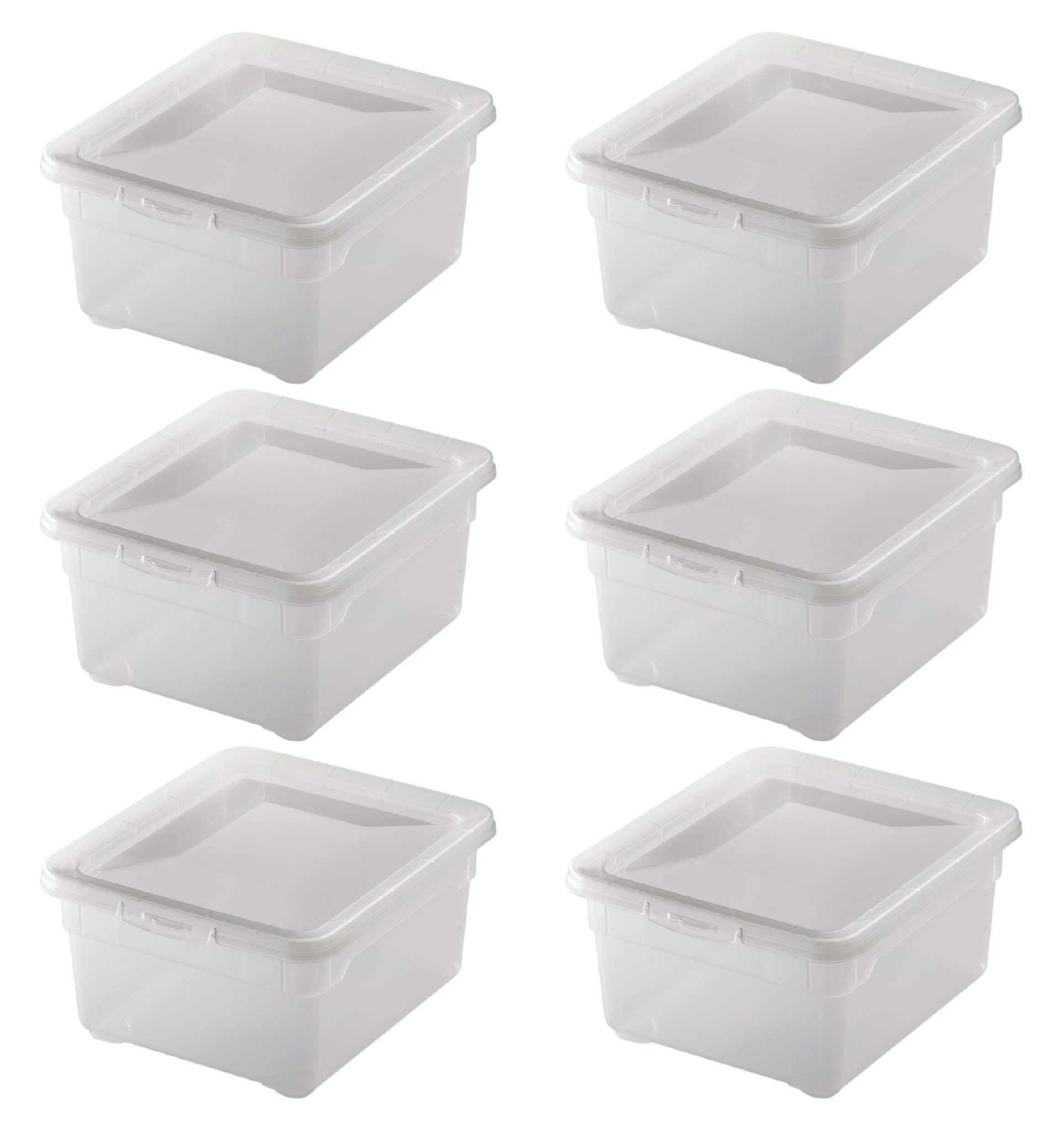 HAUSVIVO Aufbewahrungsboxen 2er Set - 6L & 10L Luftdicht Transparent