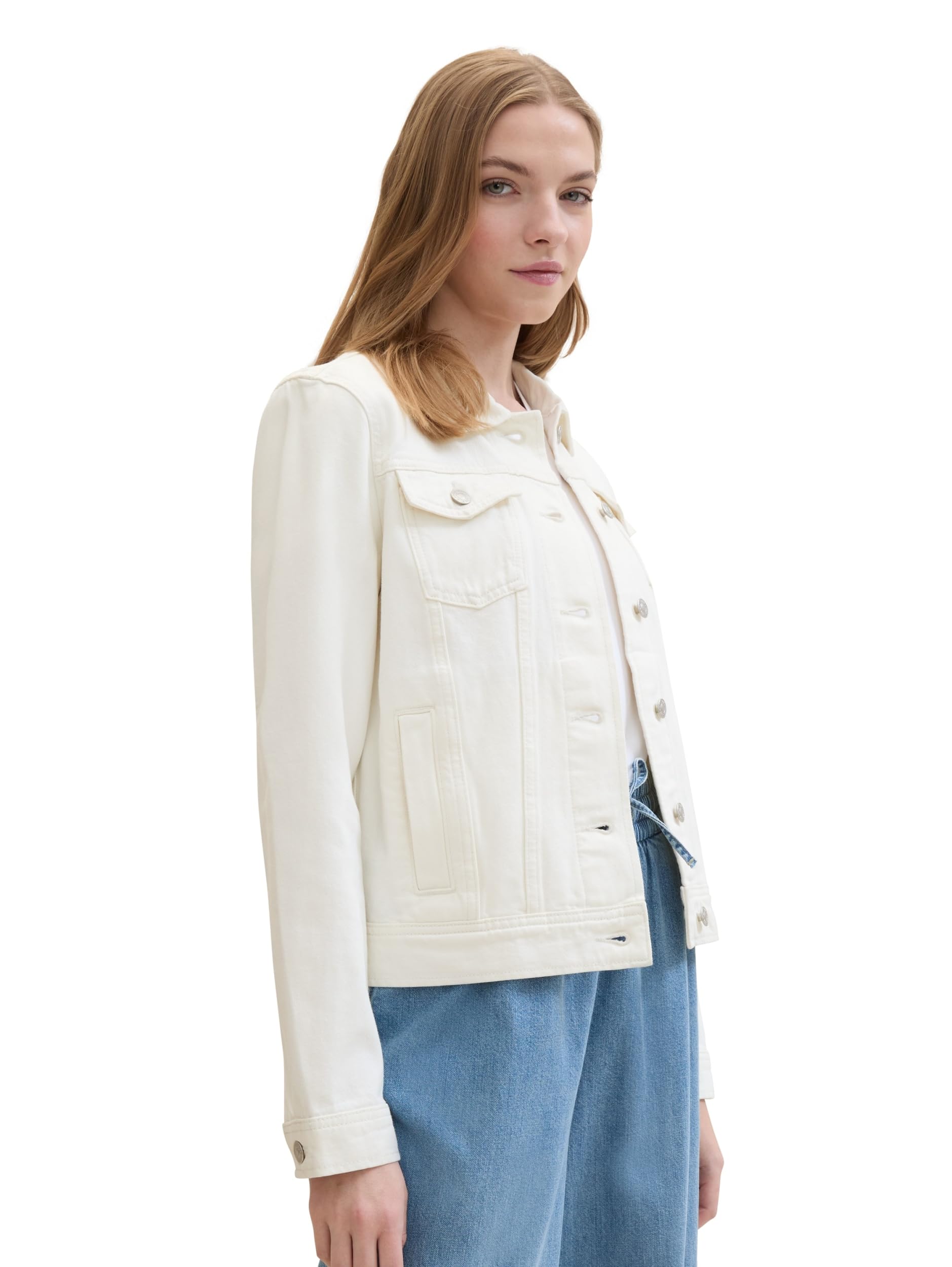 TOM TAILOR Denim Damska kurtka dżinsowa, 22569 – Niewybielany, naturalny denim, XL