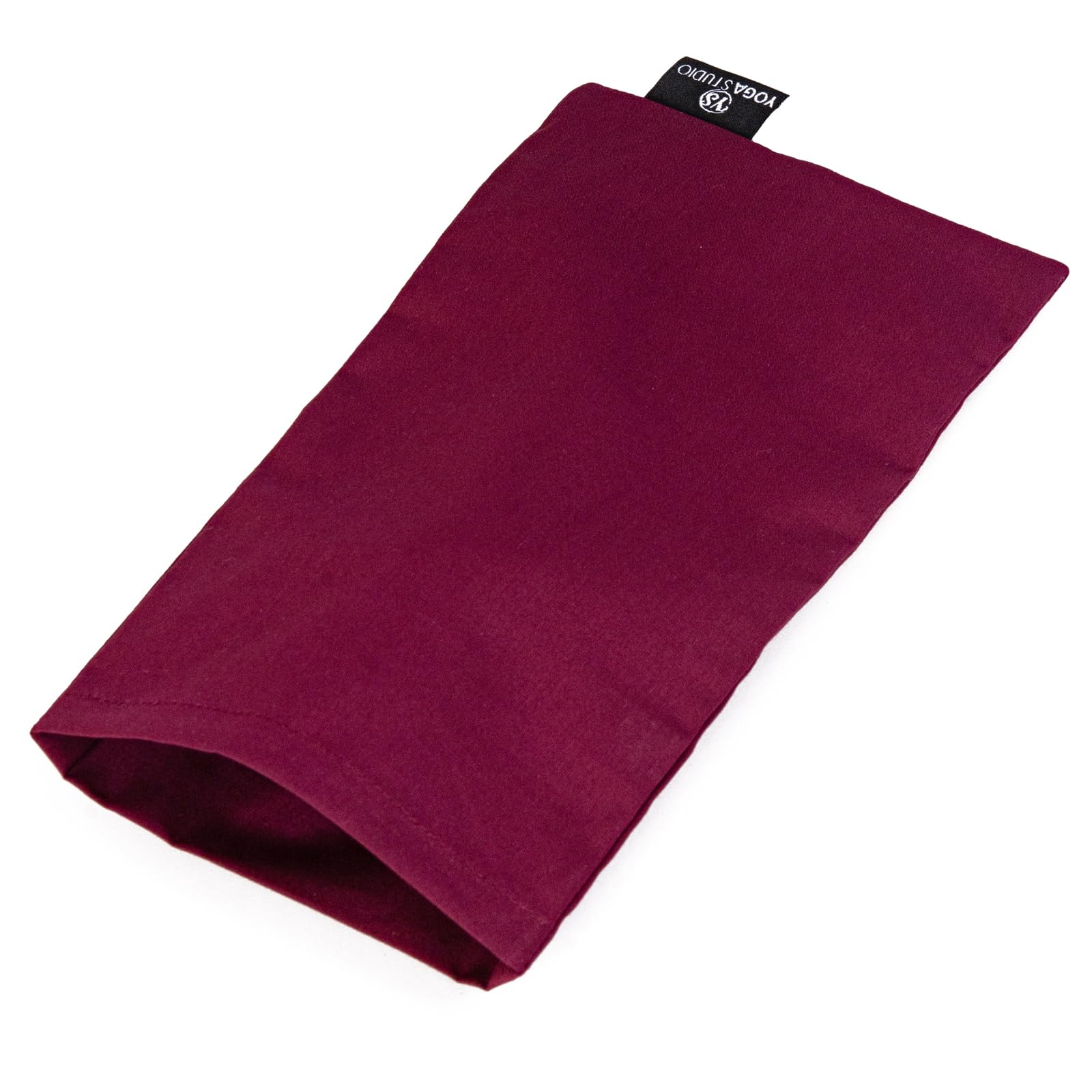 Yoga Studio Eye Pillow Cover – 12cm x 23cm, Yoga Pillow Cover for Spa or Massage Therapists (Raspberry)
