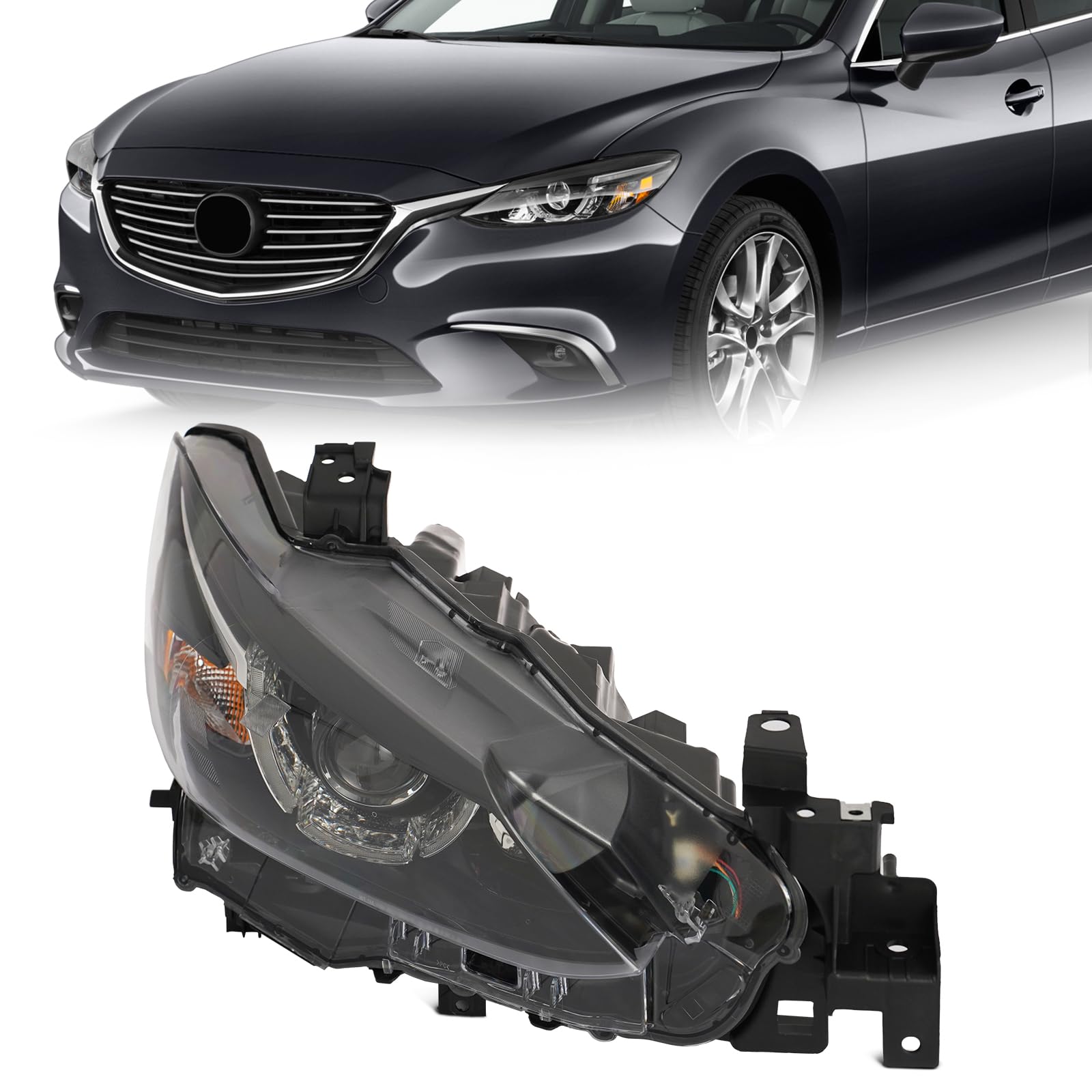 Amazon.com: Partzer Right Passenger Side Black Housing LED