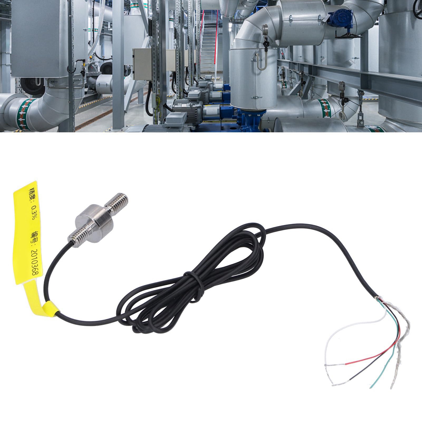 Yctze Zugdruckkraftsensor DYMH-106 für die Industrielle Automatisierung, 20-kg-Wägezelle mit Kabel, Edelstahlkonstruktion (20KG)