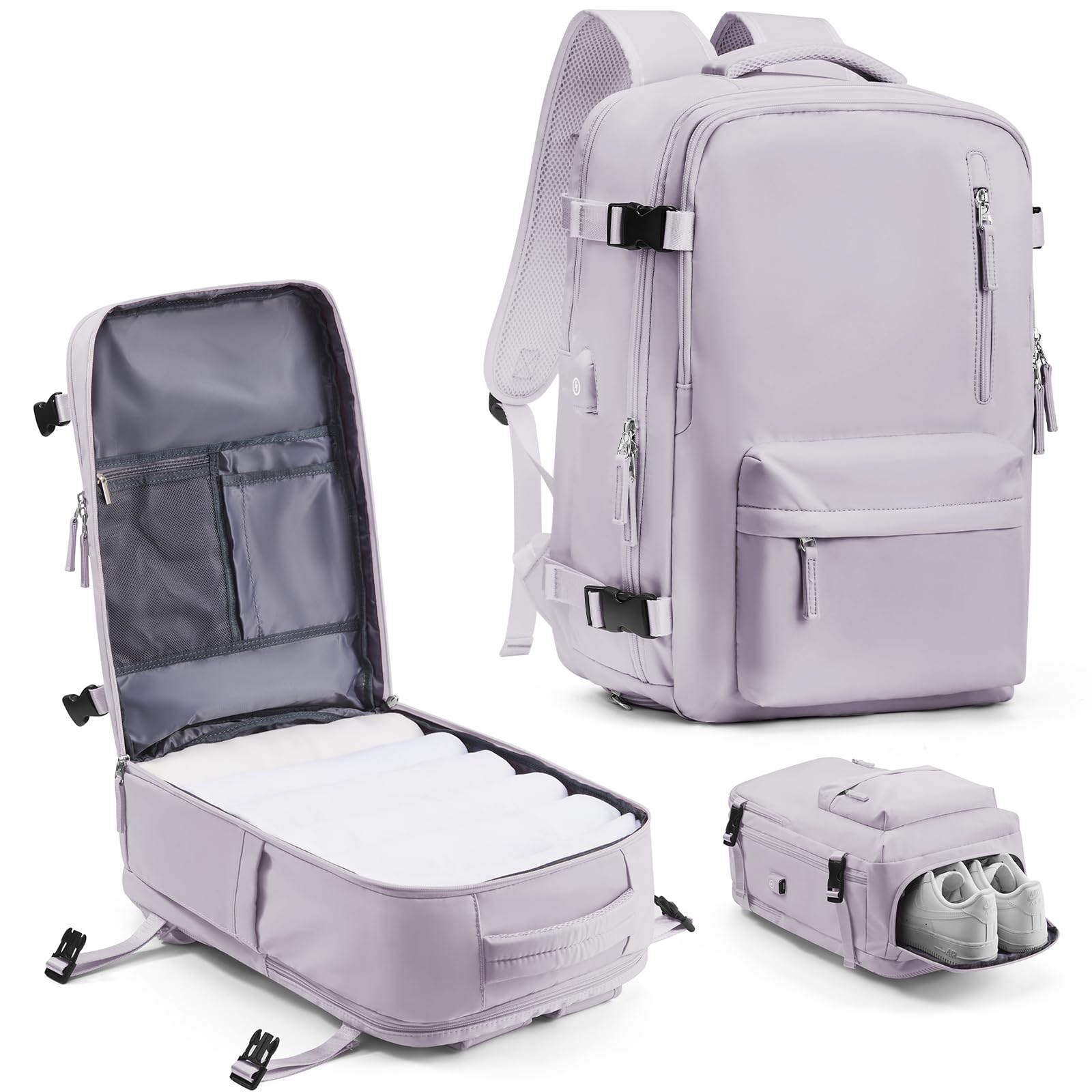 VECAVE Travel Carry on Laptop Backpack, Flight Approved Backpack,Sports College Bag Casual Daypack