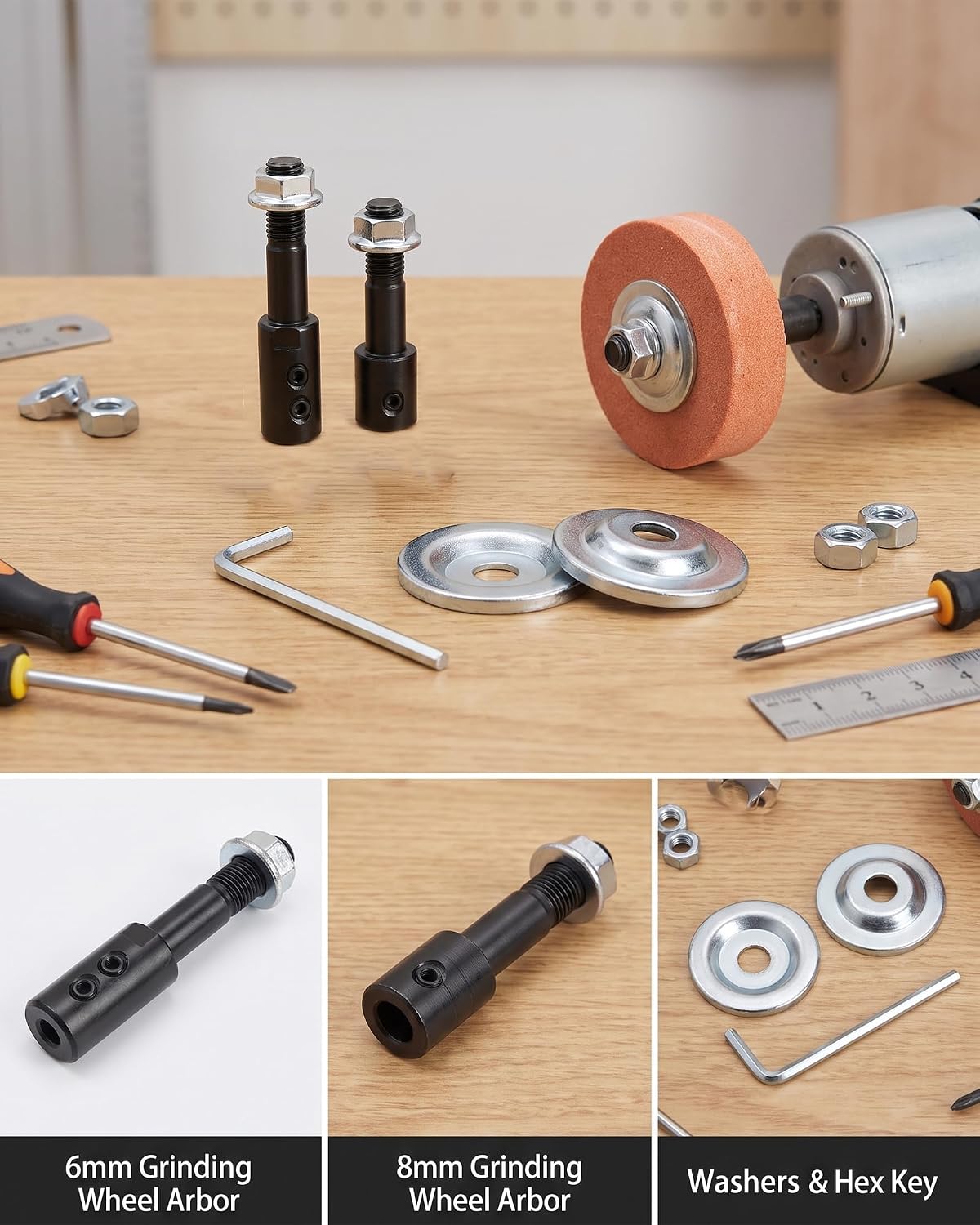 Spindle Adapter Set for Grinding and Polishing For DIY modding enthusiasts