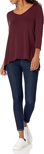 Miniatura 5 de Tienda Essentials - 2 Camisetas de manga 34 con cuello en V para mujer