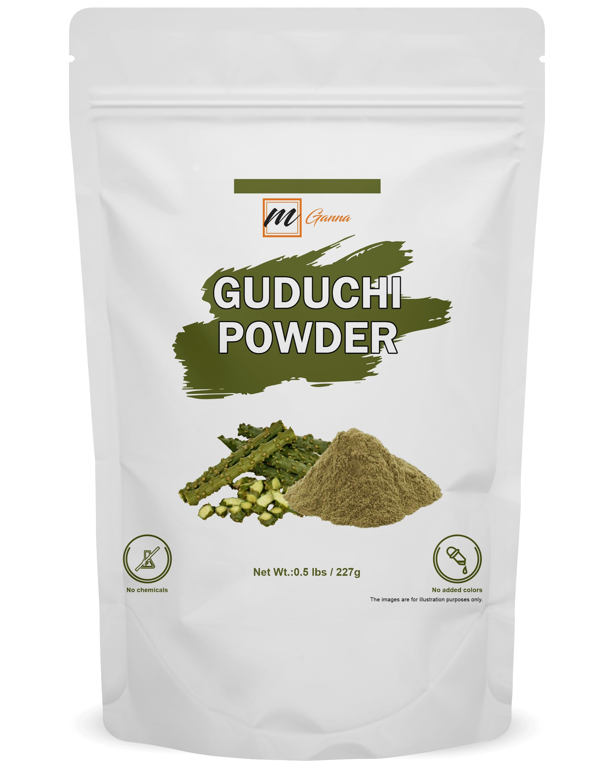 mGanna 100% Pure and Natural Guduchi/Giloy/Tinospora Cordifolia Powder for Skin and Health Care 227 GMS / 0.5 LBS
