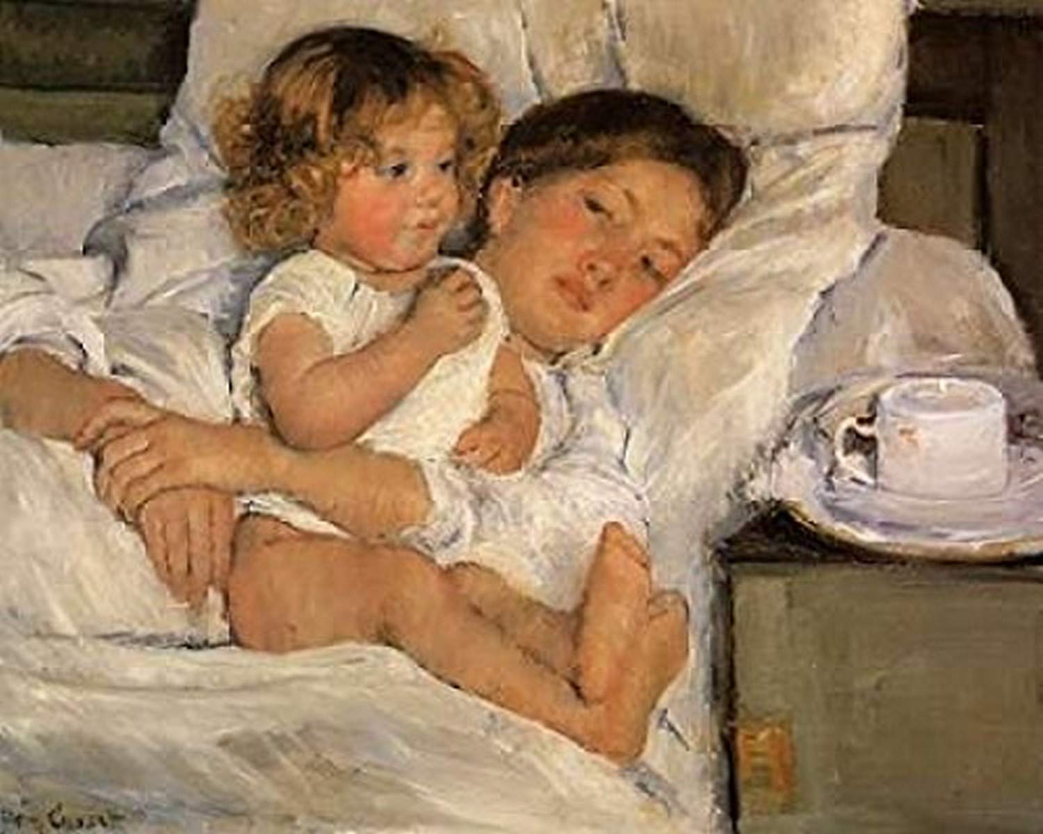 Breakfast In Bed 1897 Poster Print by Mary Cassatt (8 x 10)