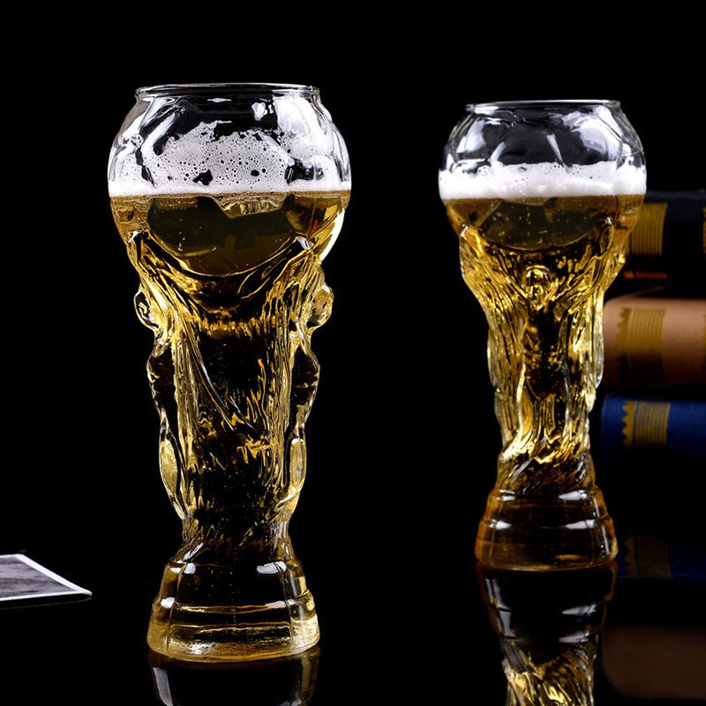 Taza De Cerveza 2X Taza De Cristal Vasos De Vino Personalizados Cerveza Steins Copa Del Mundo Copa De Titanio En Forma Mejor, Regalo Para Tu Aficionado Al Fútbol Tu Novio, Esposo.,6Cups