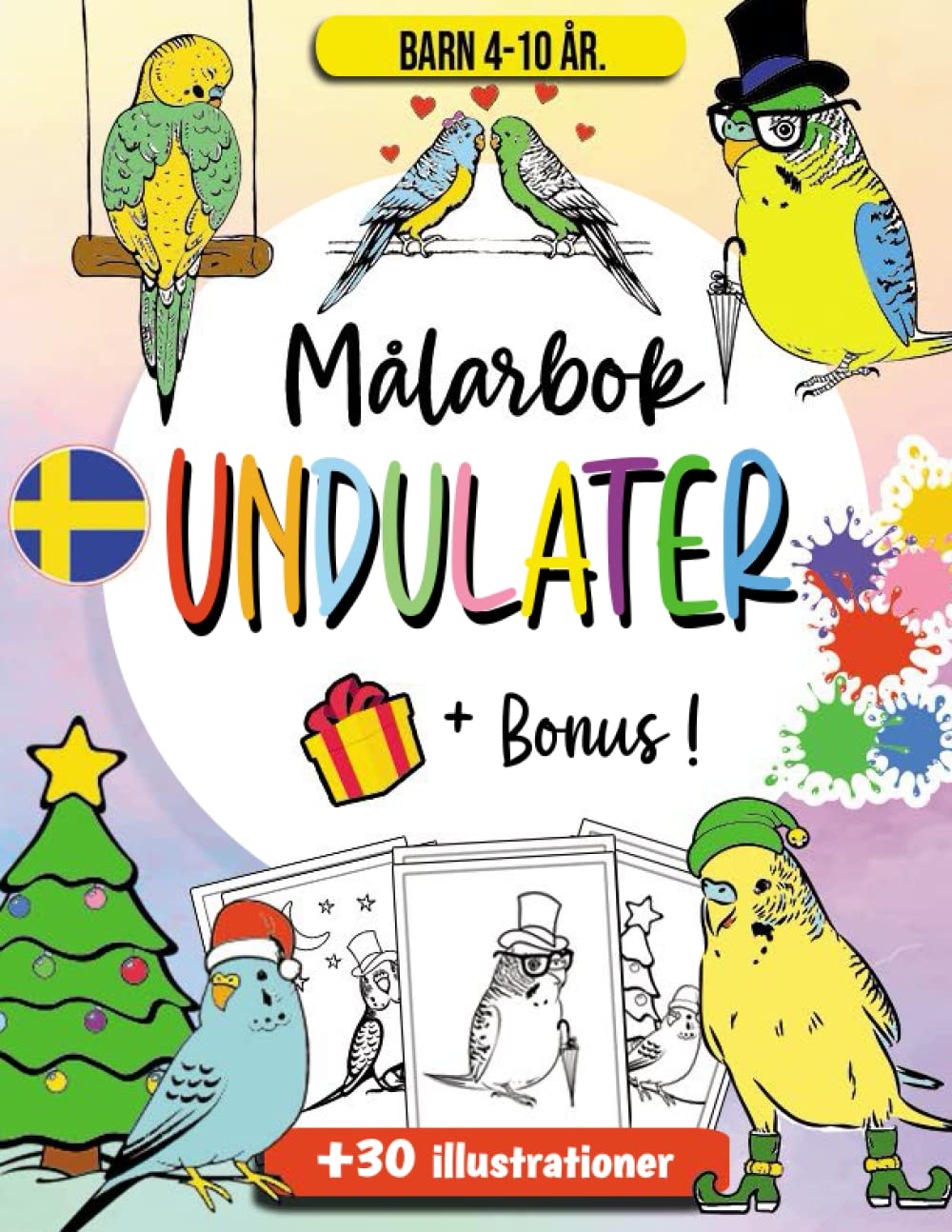 Buy Undulater Fåglar Målarbok för barn: Undulater Aktiviteter för barn