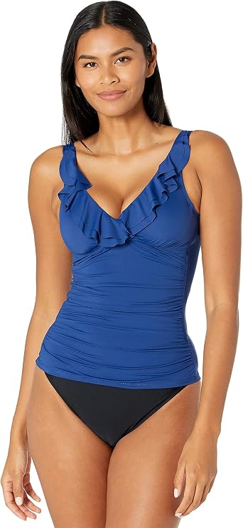 Lauren Ralph Lauren Beach Club Solids Ruffle Underwire Tankini
