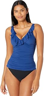 Lauren Ralph Lauren Beach Club Solids Ruffle Underwire Tankini