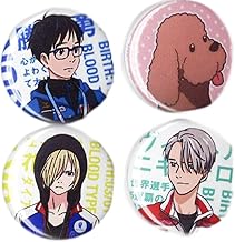 Yuri on Ice - Anime 1" inch Button Set - 4 Piece - Yuri Yurio Viktor