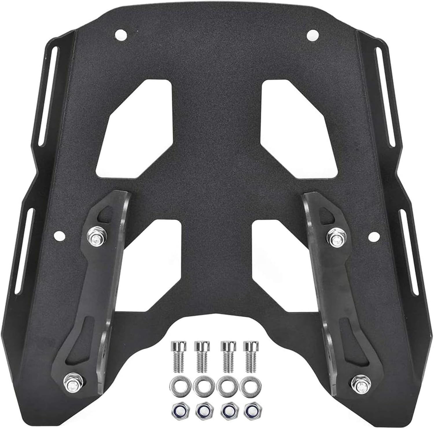 Motorcycle Rear Luggage Rack Compatible with CFMOTO 450MT Metal Rear Rack Punch Free Cargo Carrier Bracket Top Box Holder Support Bracket Extended Seat Shelf Motorbike Accessories