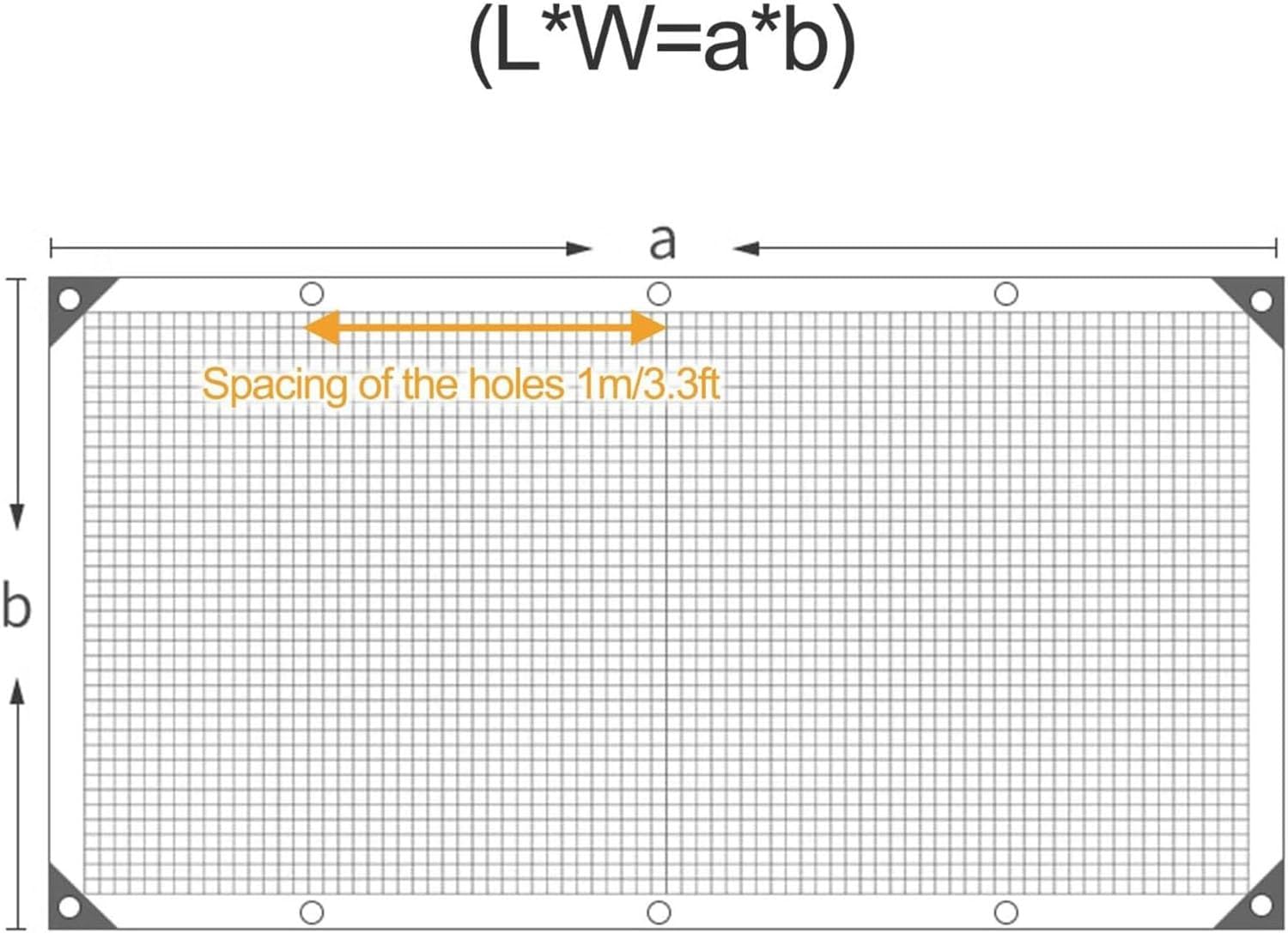 Sun Shade Sail, UV Resistant Sun Shade Net HDPE 85% Shading Rate Sun Shade Cover Garden Shade Cloth with Holes Sunblock Shade Clothfor for Greenhouse Garden Patio Plants(Size:2m*4m)