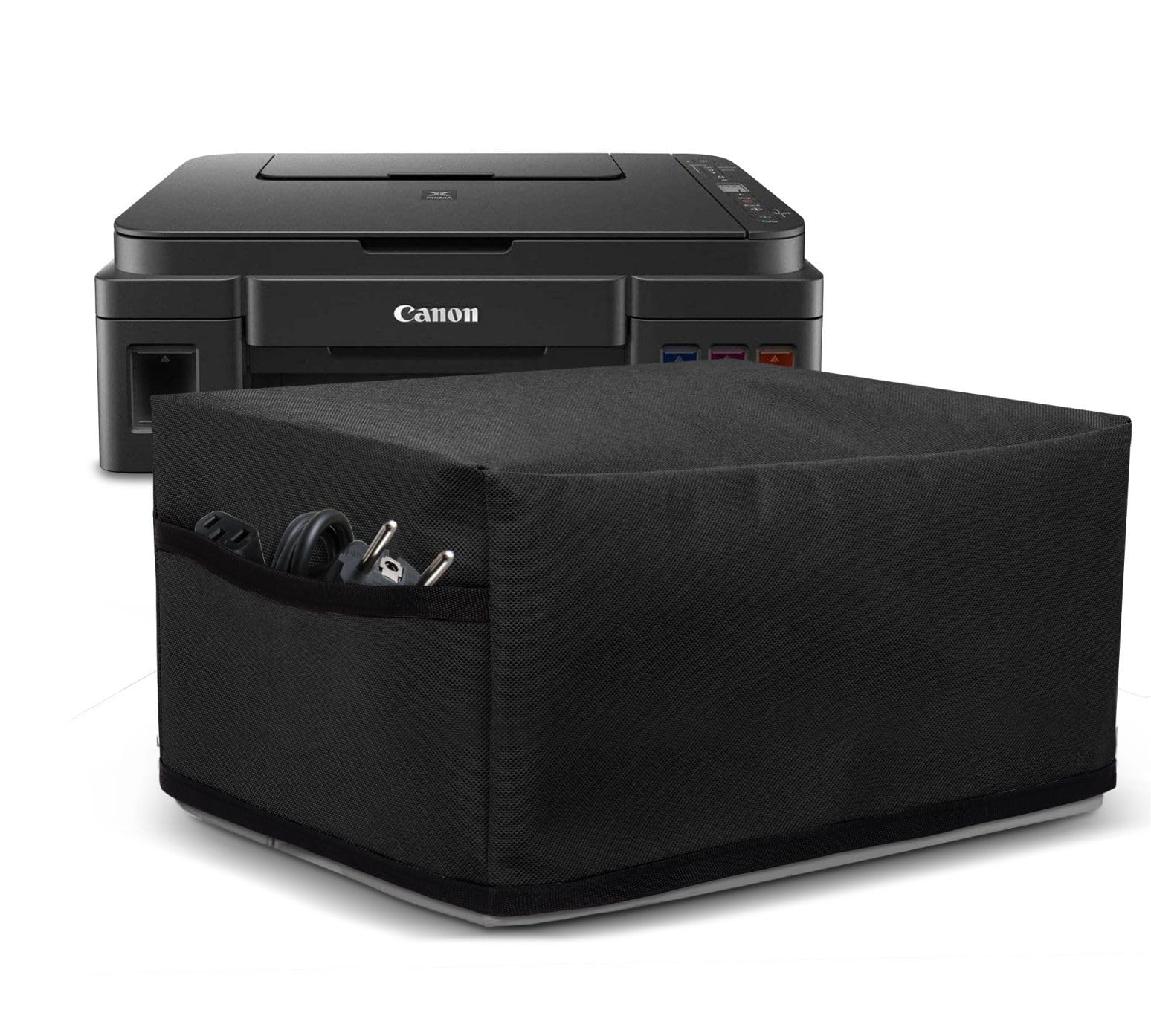 Dust & Water Proof Printer Cover for Canon Pixma G3000 / G3012 / G3010 / G2012 (Black)
