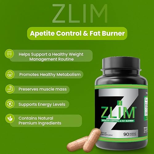 Vista 6 de Suplemento Zlim para el apetito y el peso – Apoya la digestión saludable, promueve la ingesta de fibra y antioxidantes, con Gymnema Sylvestre