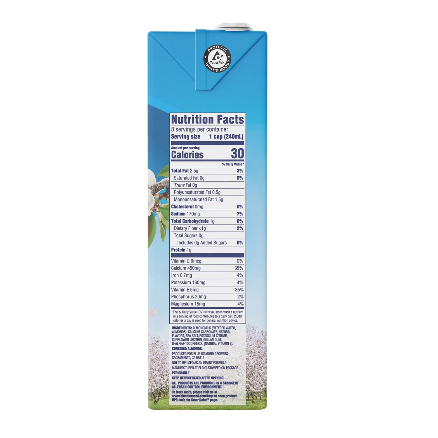 Almond Breeze Dairy Free Almondmilk, Unsweetened Vanilla, 64 FL OZ