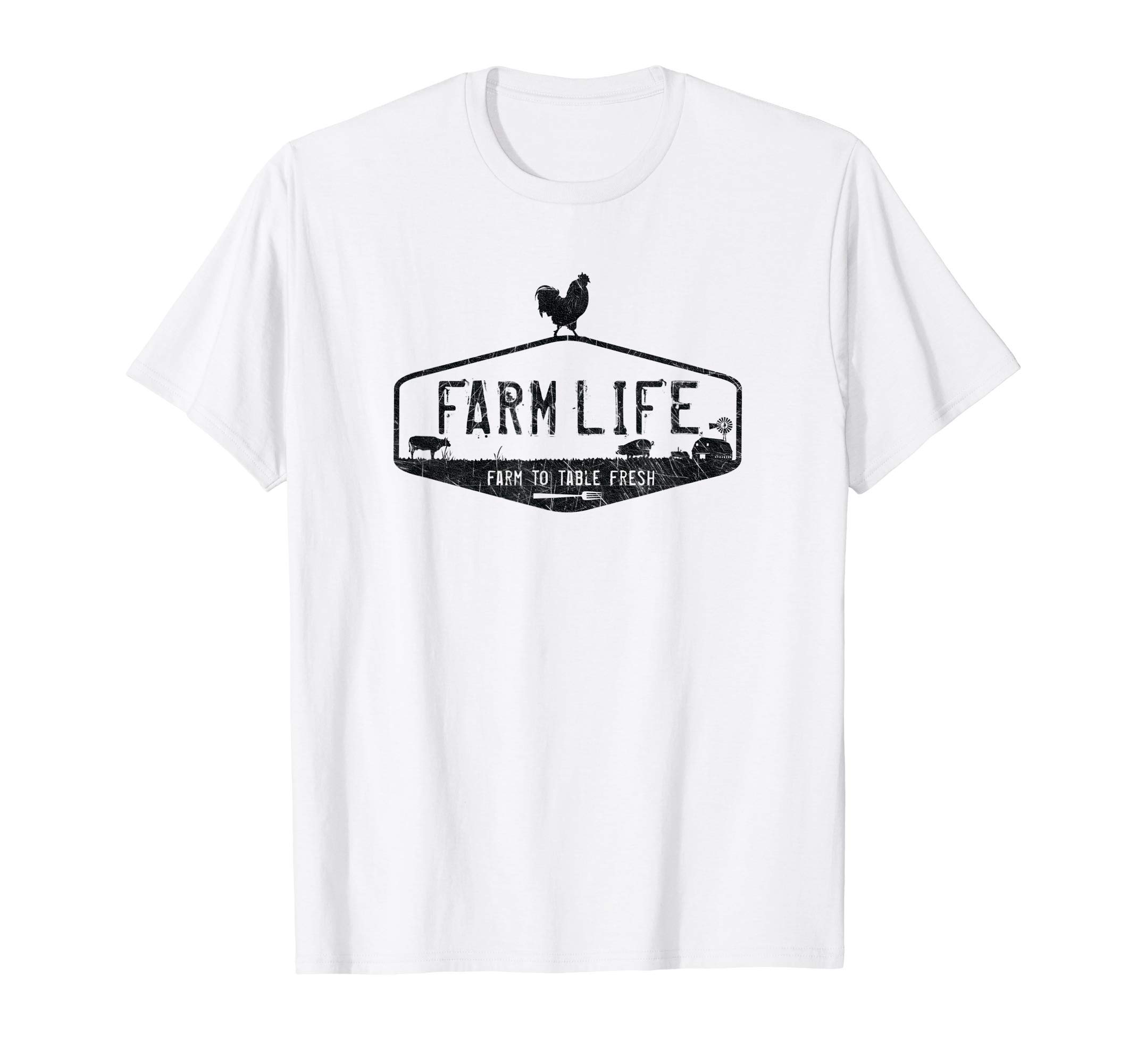 FARM LIFE GARMENTSFARM LIFE T-SHIRT, LIVESTOCK DISTRESSED GRAPHIC T-Shirt