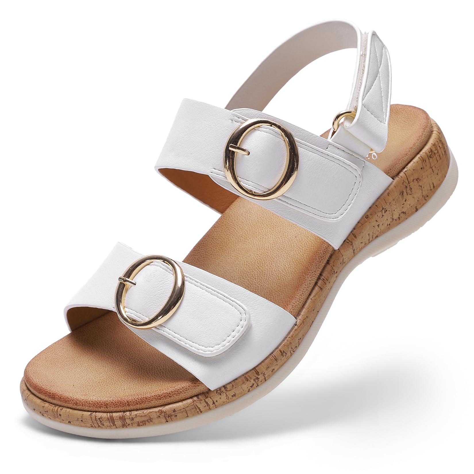 Littleplum Damen Sandalen Freizeit Flache Sandaletten Bequem Sommer Sandals