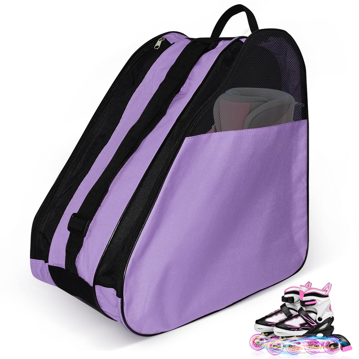 Borsa Porta Pattini a 4 Rotelle Borsa Per Pattini In Linea Borsa Pattini a Rotelle Borsa a Rullo Per Pattini Unisex Borsa Trasporto Per Pattini Per Donne Uomini Bambini