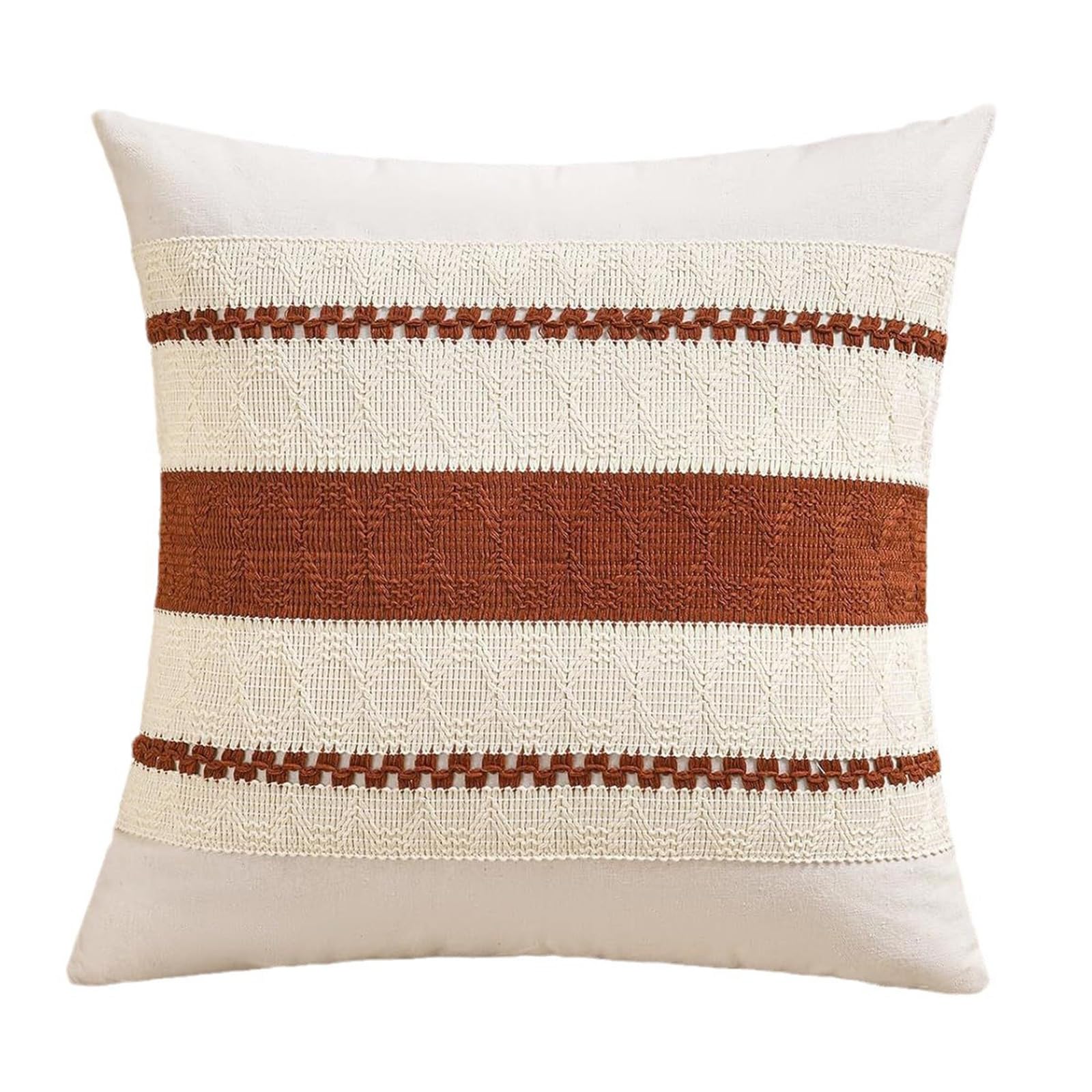 Elnwnnkc Sturdy Machine Washable Bohemians Pillow Cover Craft of Cotton Linen Fabric for Easy Cleaning Bohemians Pillow Cover Breathable