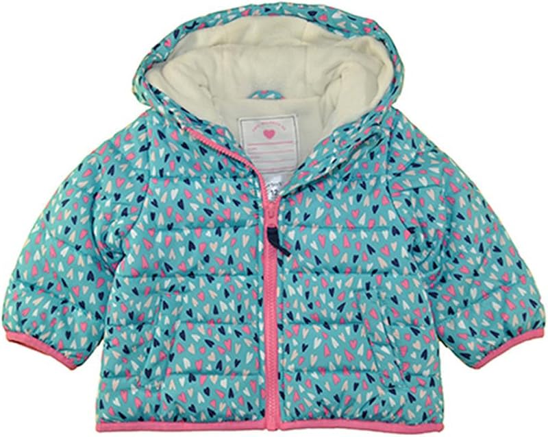 Abrigo acolchado con forro polar para niña Carter's