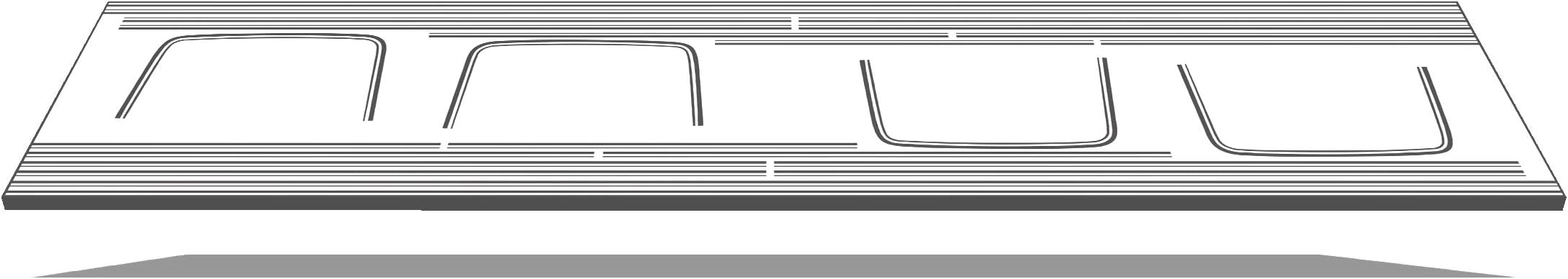 Phoenix Graphix Replacement for 1970 Dodge Charger R/T RT Decals & Pinstripes Kit - RED