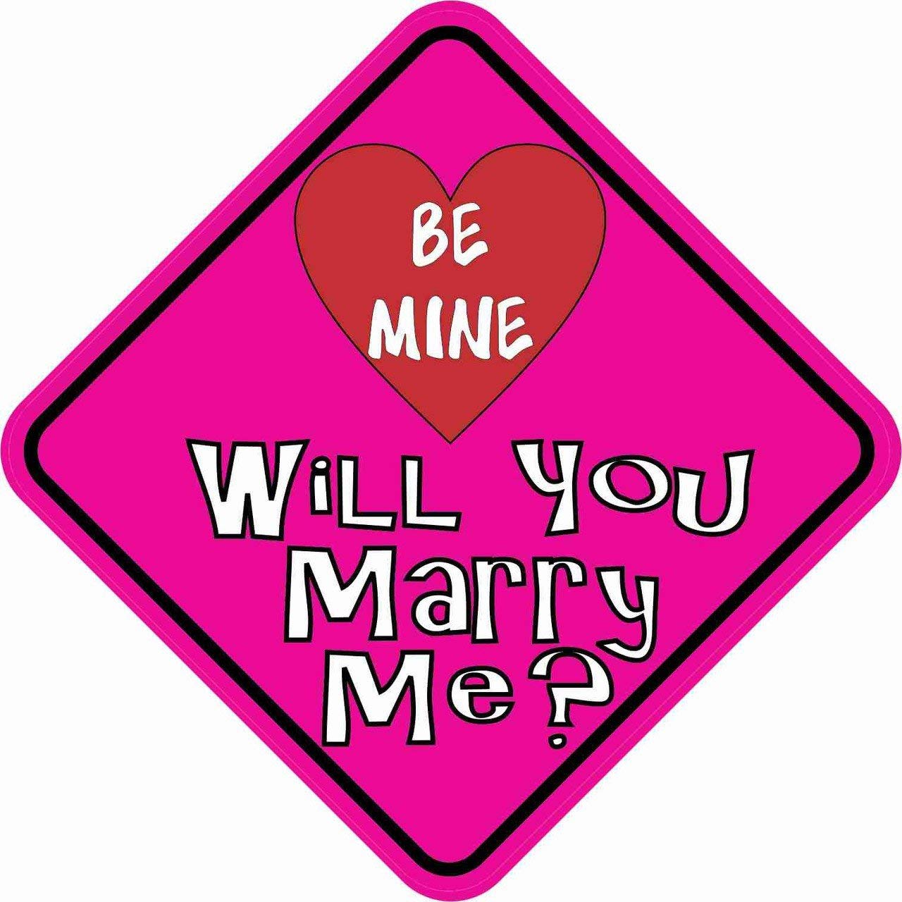 Amazon.com: StickerTalk Will You Marry Me Vinyl Sticker, 5 inches