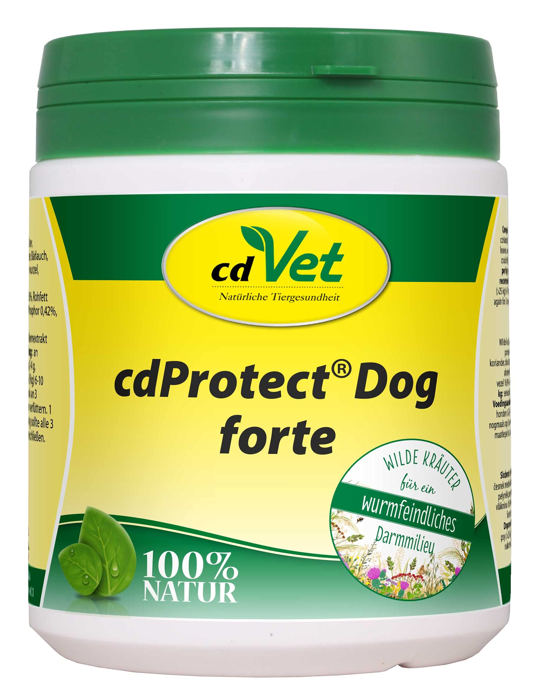 cdVet Ver-o-Vet Forte Chien 300g mélange d'herbes Naturelles pour Soutenir la Population Excessive de vers