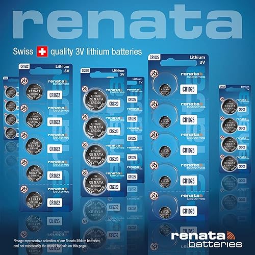 Miniatura 5 de renata Botón de moneda de celda CR1632 Batería de litio 3V Tag Watch Key x1 Hecho en Suiza