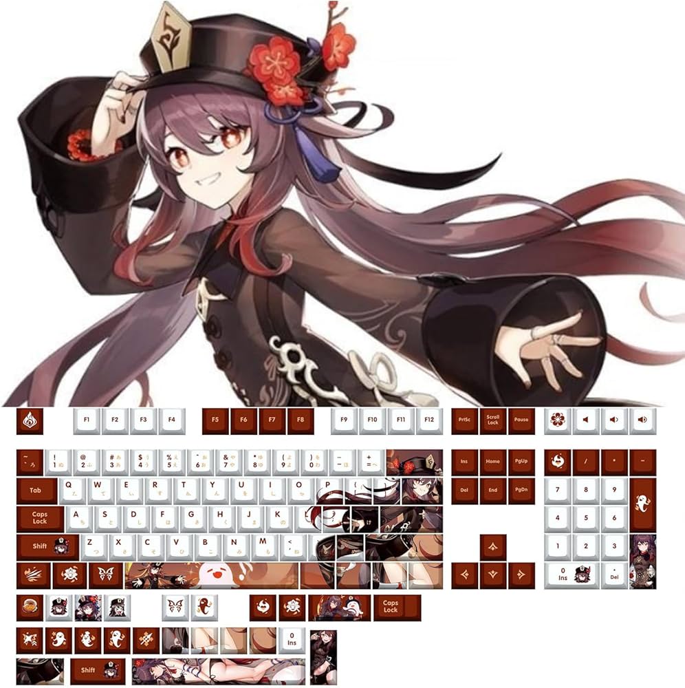 原神 八重神子 キーキャップ Amazon | 日本語配列 キーキャップ げんしん 原神 周辺 八重神子（や