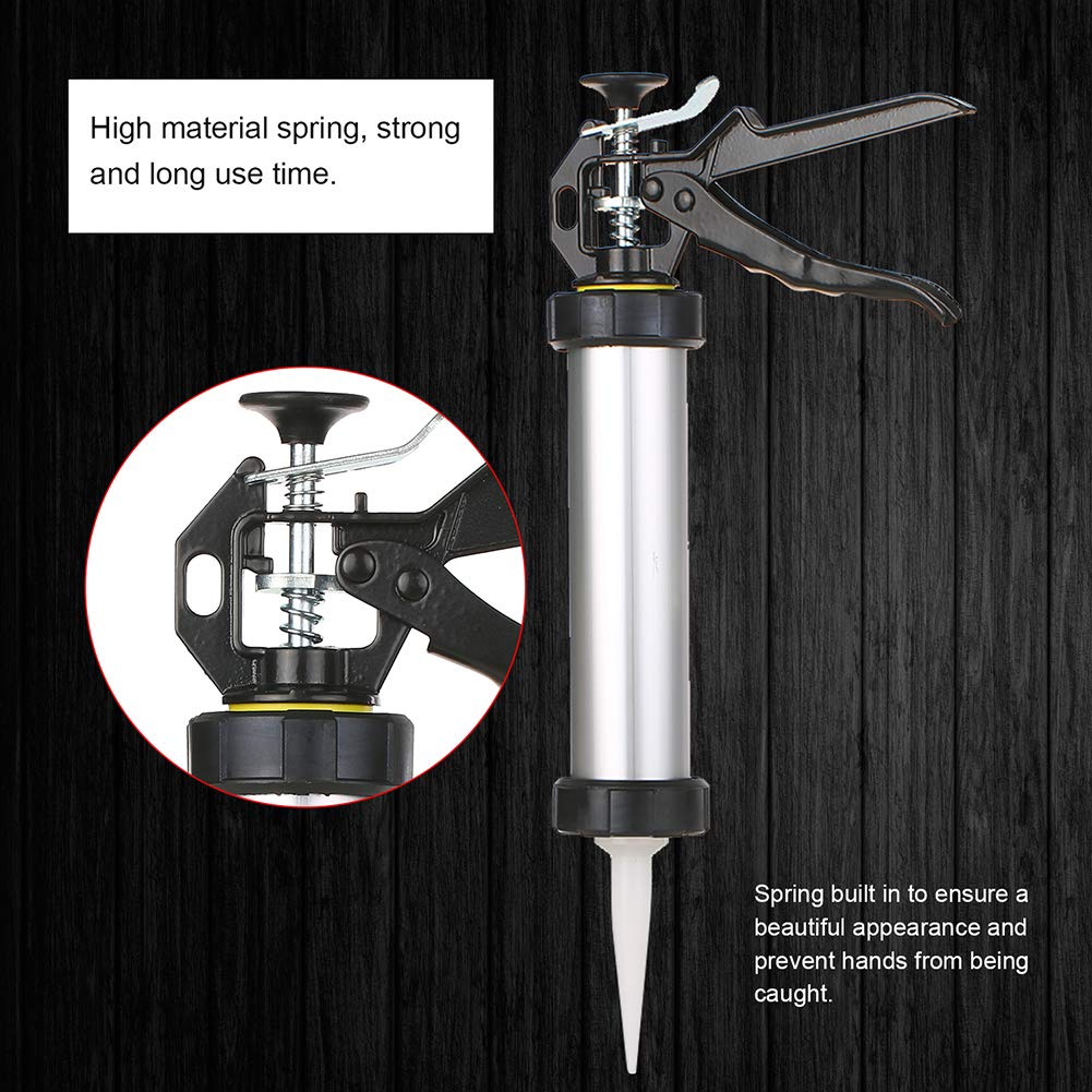 Pistolet do uszczelniania ze stopu aluminium 300 ml, pistolet do klejenia szkła Elastyczny pistolet do miękkiego silikonu do majsterkowania