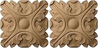 Vista 11 de Ekena Millwork ROS03X03ACAL Acanto Roseta cuadrada, 3 1/2"W x 3 1/2"H x 5/8"P, aliso
