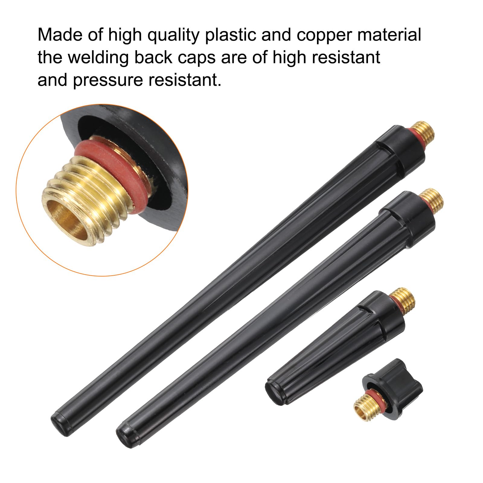 Cappucci Posteriori Per Saldatrice TIG - Set Di 10 Pezzi Per Torce SR, PDA, DB, WP 9/20/25 | Ricambi Originali - Foto 3