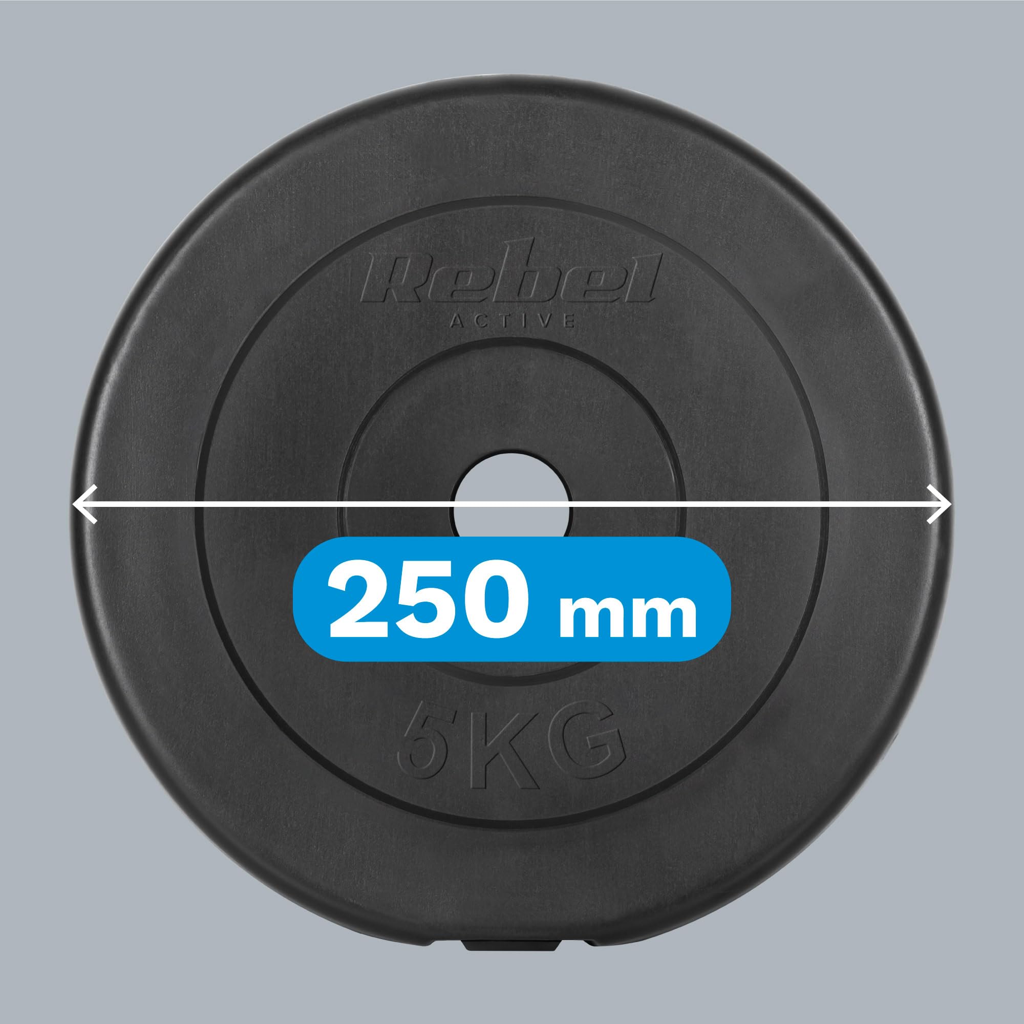 Rebel Zestaw Obciążeń Bitumicznych 4x5kg Otwór 31mm Talerz Klasyczny RBA-2116