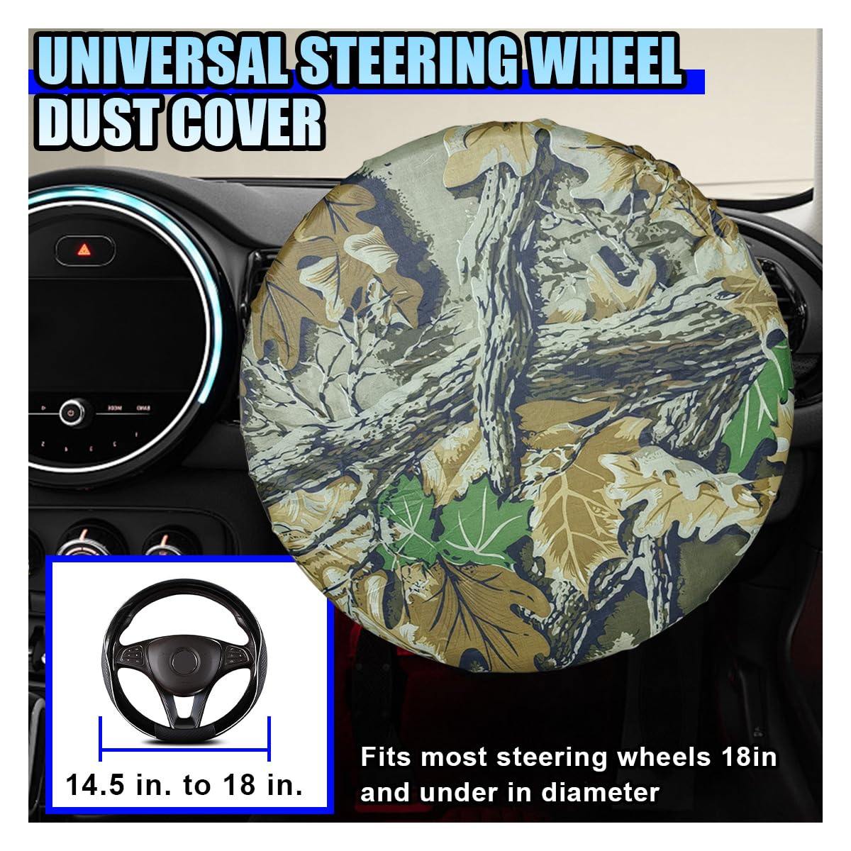 Car Steering Wheel Cover Sun Shade 18 Inch Anti-Heat Sunshade Protector Cover Waterproof Steering Wheel Covers Sun Block — view 2