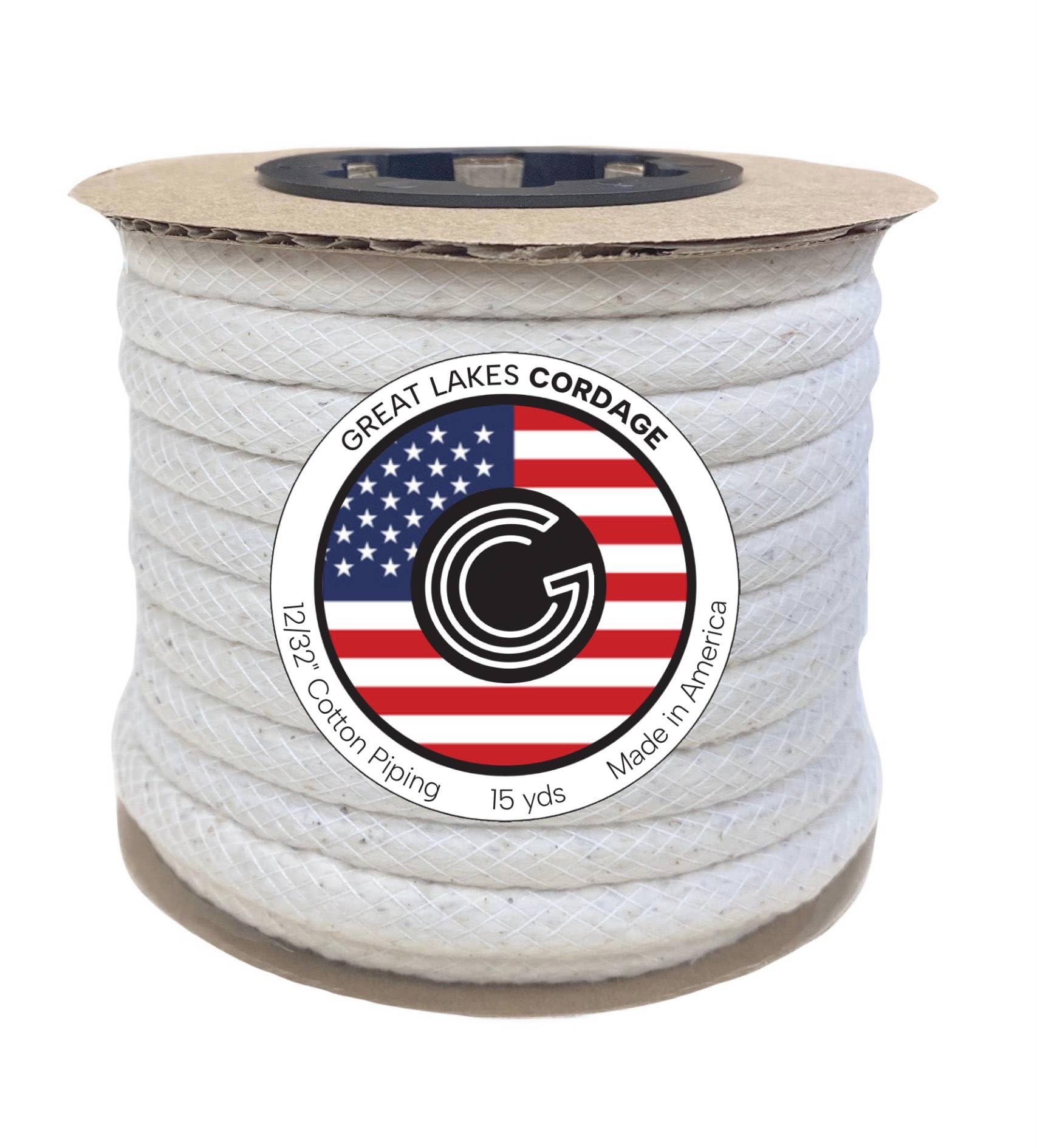 Great Lakes Cordage Natural Size 4 Cotton Piping Filler Cord 9.5Cm, 14M